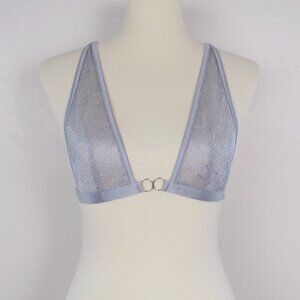 nwt VS metallic knit plunge bralette bra